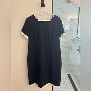 Talbots Ponte A-Line Dress, navy size 16